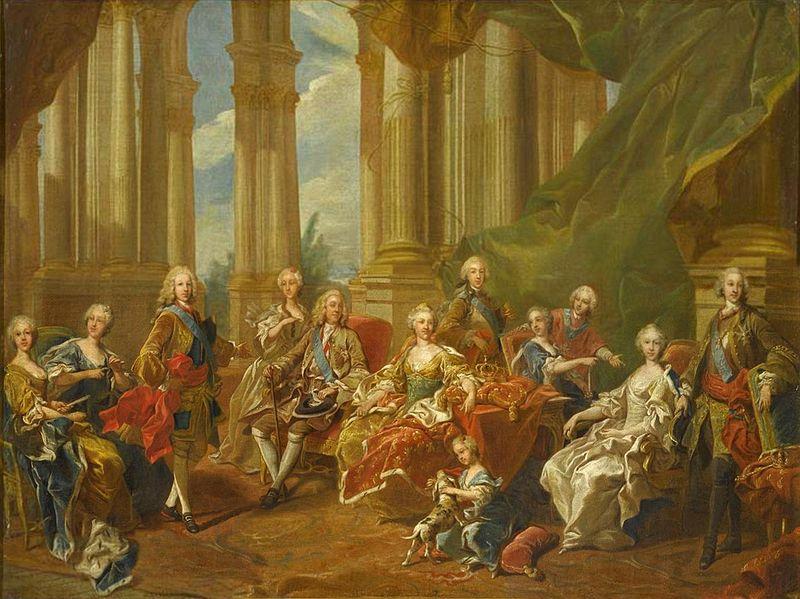 Louis Michel van Loo The family of Philip V in